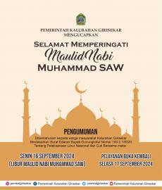 Selamat memperingati maulid nabi Muhammad Saw