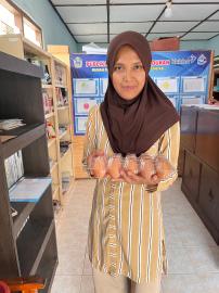 Penyaluran Telur Program Genting Kapanewon Panggang 
