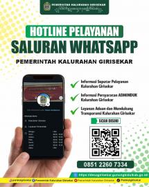 Hotline Layanan informasi Kalurahan Girisekar