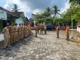 APEL PAGI KALURAHAN GIRISEKAR, LURAH TEKANKAN KEDISIPLINAN PEMBAYARAN PBB