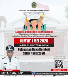 Pengumuman Libur Nasional Hari Buruh Internasional